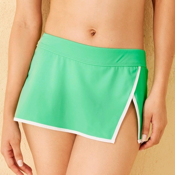 Wild Fable Green and White Bikini Skirt - Picture 1 of 2